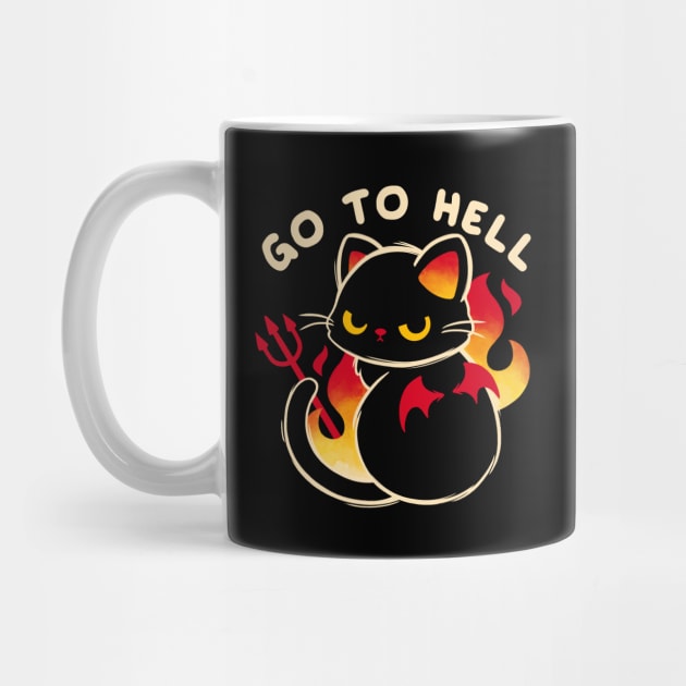 Go to hell cat by NemiMakeit